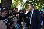 Варна - Министър Бисер Петков с протестиращи