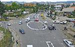 Стара Загора - Кръгово кръстовище от чували с пясък