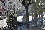 София - Пожар на пластмасови контейнери за боклук