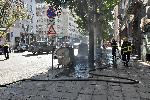 София - Пожар на пластмасови контейнери за боклук