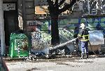 София - Пожар на пластмасови контейнери за боклук