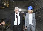 Кметът Фандъкова инспектира строителството на ново депо на метрото