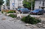 Бургас - Срутена ограда на Медицински център 1