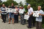 Жители на седем добрички села излязоха на протест заради лош път