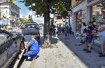 София - Катастрофа на автомобил във витрина на магазин