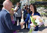 Мария Габриел откри обновената компютърна зала в Хасково