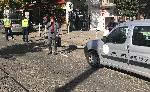 Електрически стълб падна на булевард "Македония"