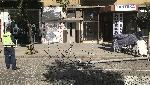 София - Паднал метален електрически стълб за улично осветление