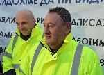 София - Протест на Камарата на строителите в България с колона от строителна техника