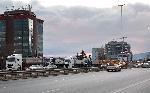 София - Протест на Камарата на строителите в България с колона от строителна техника