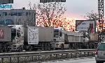 София - Протест на Камарата на строителите в България с колона от строителна техника