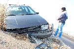 Хасково - Изоставен автомобил след катастрофа