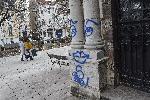 София - Графити върху църква