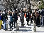 Демократична България протестираха срещу целта на посещението на Медведев