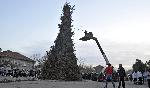 13-метрова клада запалиха на Сирни Заговезни в село Добрич