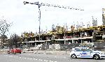 София - Паднала конструкция на 20-метров кран