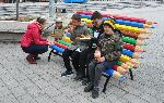 Бургас - Пейка от цветни моливи