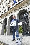 София - Протест пред Министерството на правосъдието - Горят съдебни решения