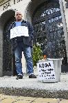 София - Протест пред Министерството на правосъдието - Горят съдебни решения