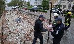 Рухнала ограда на бивша казарма премаза пешеходец в Хасково