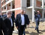 София – Бойко Борисов на строежа новостроящия се корпус на  УНСС