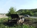 Любимец - инцидент - изгоряла кола при катастрофа