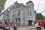 Хасково - Премахване на опасна ламарина от покрива на училище
