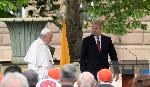 София - Посрещане на папа Франциск