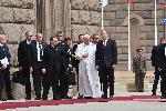 София - Посрещане на папа Франциск