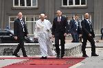 София - Посрещане на папа Франциск
