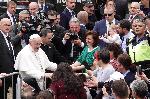 София - Посрещане на папа Франциск