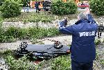 София - Паднал автомобил в Перловската река на булевард