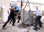 Велико Търново - Местене на скулптури