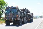 Пътен възел Петолъчката, Сливен - Тежка военна техника