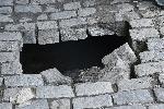 София - Пропаднала настилка на булевард „Христо Смирненски“