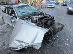 Аварирал автомобил катастрофира и предизвика тапа към Дунав мост при Русе