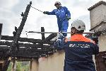 Бухово - разчистване на опожарена кооперация