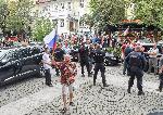 София - Изложба и протест пред Руския културен център