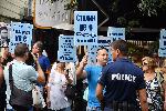 София - Изложба и протест пред Руския културен център