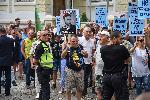 София - Изложба и протест пред Руския културен център