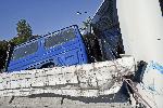 София - Катастрофа с автобус на градския транспорт и камион пред руското посолство