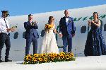 Бургас - Венчавка на крилото на самолет Ту – 154