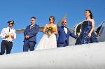 Бургас - Венчавка на крилото на самолет Ту – 154