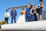 Бургас - Венчавка на крилото на самолет Ту – 154