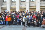 102-годишният Никола се снима с бургаските именници за празника