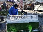 Ледена скулптура краси центъра на морската столица Варна
