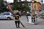 Пожарникари в Хасково свалиха опасен улук