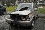 Бургас - Опожарен лек автомобил "Сузуки Гранд Витара"