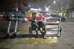 СОФИЯ - Паметникът на площад "Славейков" с респираторни маски