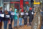 СОФИЯ - Протест на Българската организация Студентско общество за равенство и международната мрежа на Women’s March Global за правата на жените